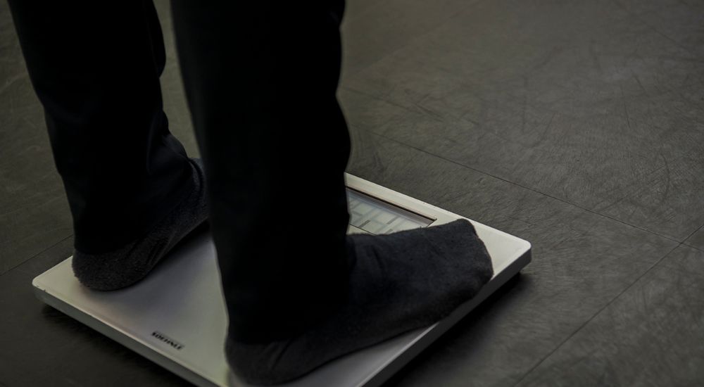 weegschaal en afvallen